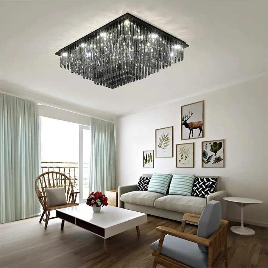 LED Crystal 57W, Xanthi, striebro