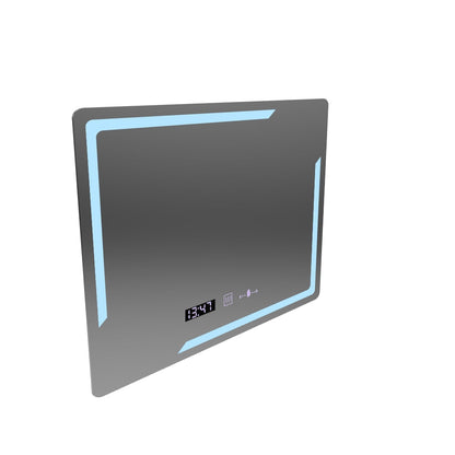 Zrkadlové obdĺžnikové obdĺžnikové 80x60cm Rayonment Motionglow Marcelow System Petrít v systéme a teplomer Daim
