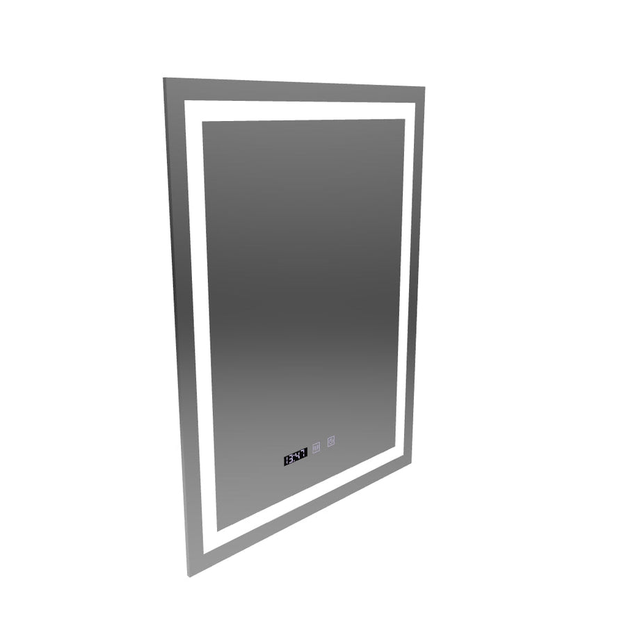 LED Touch Gustav Mirror Defrition Systém, hodiny a teplota 60x80 cm