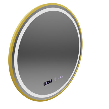 Zrkadlo LED Round 70 cm Celesti Royale Gold Motionglow MARCLELLL SMEABLE HODOVANIE SYSTÉM