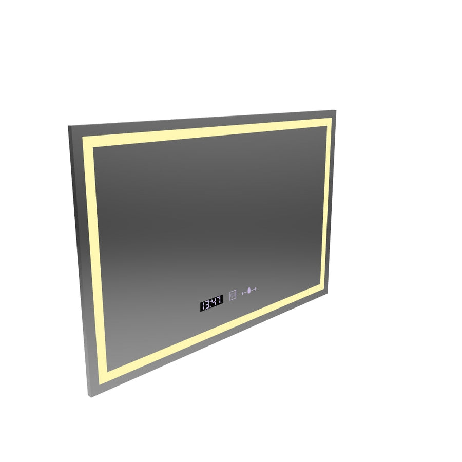 Zrkadlo LED obdĺžnikový obdĺžnik 120x80cm Vérité Motionglow Marcello, deaktivujúci systém, teplomer a hodiny, daimable