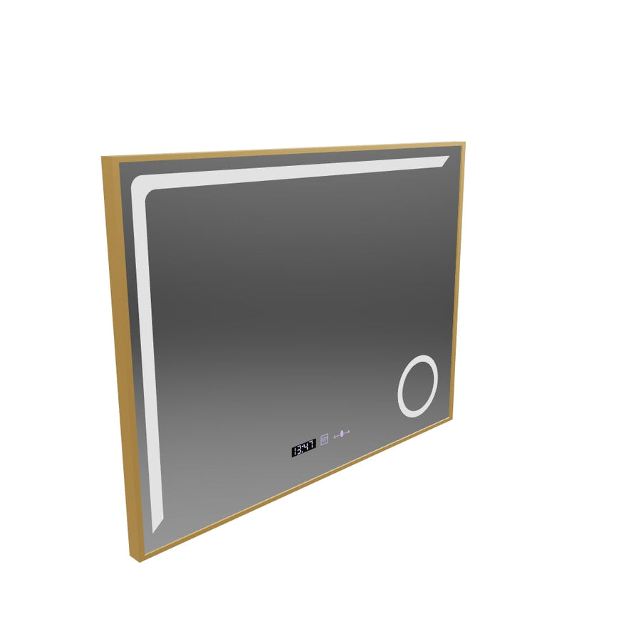 LED zrkadlové snímač Motionglow Francesca 80x60 cm studené svetlo/studené/neutrálne stlmiteľné systémy Zvyšovanie hodín Marcello Funghhi Zbierka