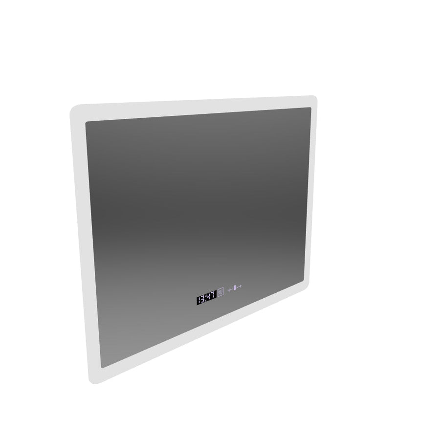 Obdĺžnikové LED zrkadlo 50x70cm Zampa Sensor Motionglow Marcello Clock Defrition System a Smoteble Therometer