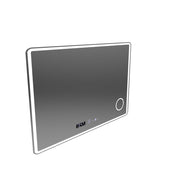 Zrkadlové obdĺžnikové obdĺžnikové 120x80cm Aura Riflesso poro Motionglow Marcello System Disabilities & Termometer Caimity of Cosmetic