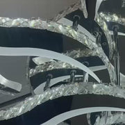 LED dióda LED s diaľkovým ovládaním, 300 W, smiešne, chróm