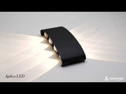 Fantázia aplikuje exteriér a interiér LED, 8 zdrojov x 1w, IP65, kovové, čierne, 3000K