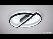 LED luster s diaľkovým ovládaním VECTOR ARCUS 35W, 2 prvky, studené/teplé/neutrálne svetlo, stmievateľné, čierny