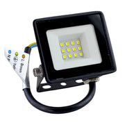 PE/DMX LED projektor, IP65, 10W, čierny
