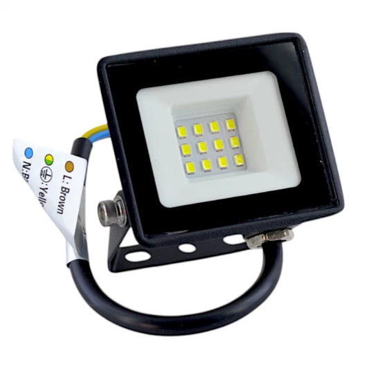 PE/DMX LED projektor, IP65, 10W, čierny