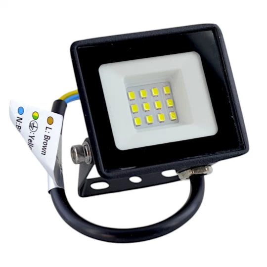 PE/DMX LED projektor, IP65, 10W, čierny