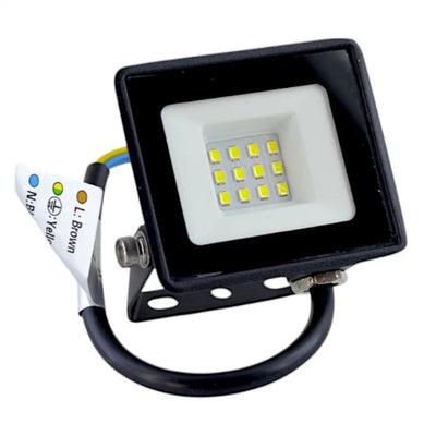 PE/DMX LED projektor, IP65, 19W, čierny