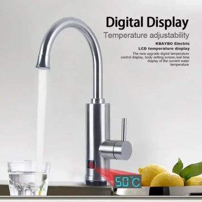Okamžitý elektrický kohútik pre horúcu vodu, LCD displej, Chrome, LZ701SS