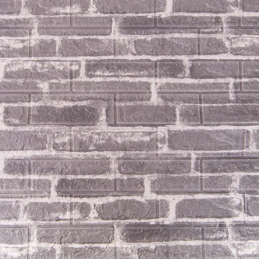 Sada 10d 3d samostatne šedá tehla z mäkkej peny, 77 cm x 70 cm x 6 mm