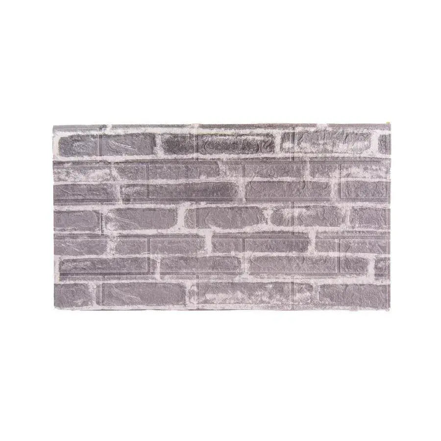 Sada 10d 3d samostatne šedá tehla z mäkkej peny, 77 cm x 70 cm x 6 mm
