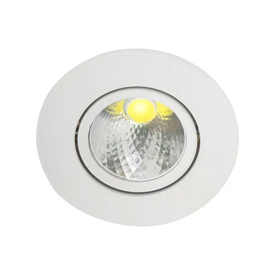 LED škvrny v nedeľu, 3W, kov, biela