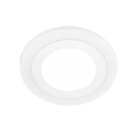 Round LED bod, 9 W, 3000K/6500K, tri funkcie, biele, biele