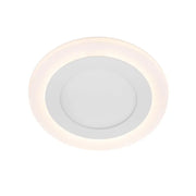 Round LED bod, 9 W, 3000K/6500K, tri funkcie, biele, biele