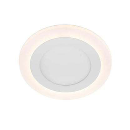 Round LED bod, 9 W, 3000K/6500K, tri funkcie, biele, biele