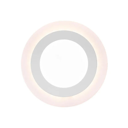 Round LED bod, 9 W, 3000K/6500K, tri funkcie, biele, biele
