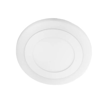 Round LED bod, 9 W, 3000K/6500K, tri funkcie, biele, biele