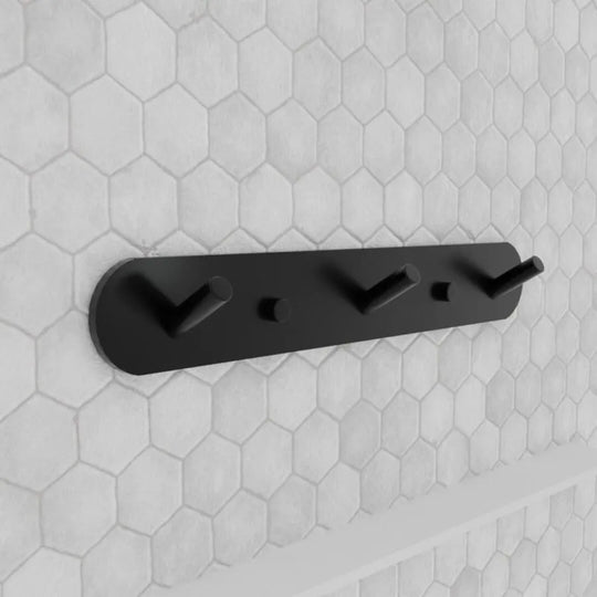 Držiak na uteráky a kúpeľňové doplnky 20 cm hliníková čierna Predvolený názov Alessandro Design