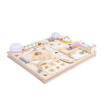Montessori Multunkčný vzdelávací magnetický stôl s milovníkmi, 8 Carioci, drevo a plast