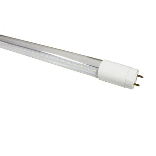 Priehľadná LED trubica, 9W = 18W, 6400K, napájanie na jednom konci