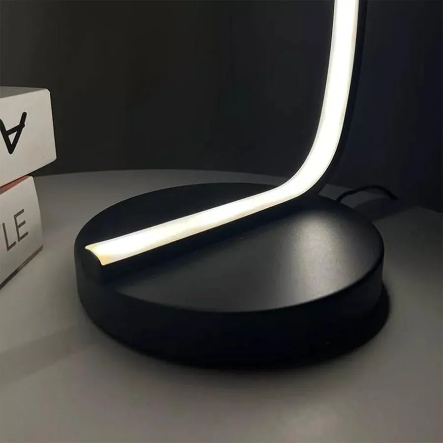 LED lampa nemis, 28W, studené/horúce/neutrálne svetlo, kov a akryl, čierna