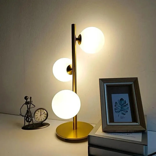 Veioza Mustafa 3x G9 White Gold Veioze & Lampadare Predvolený názov Alessandro Design