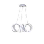 LED túžba zavesená na diaľkové ovládanie nekonečna, 180 W, nastaviteľná výška, studené/horúce/neutrálne svetlo, Daisy, biela