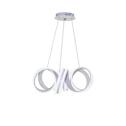 LED túžba zavesená na diaľkové ovládanie nekonečna, 180 W, nastaviteľná výška, studené/horúce/neutrálne svetlo, Daisy, biela