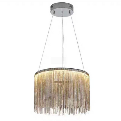 Vedený luster Tobias s diaľkovým ovládaním, Beotal, priemer 50 cm, chróm