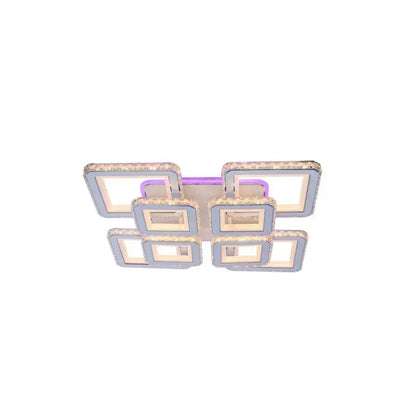 LED luster s diaľkovým ovládaním Leila, 362W, White, Daisy, RGB
