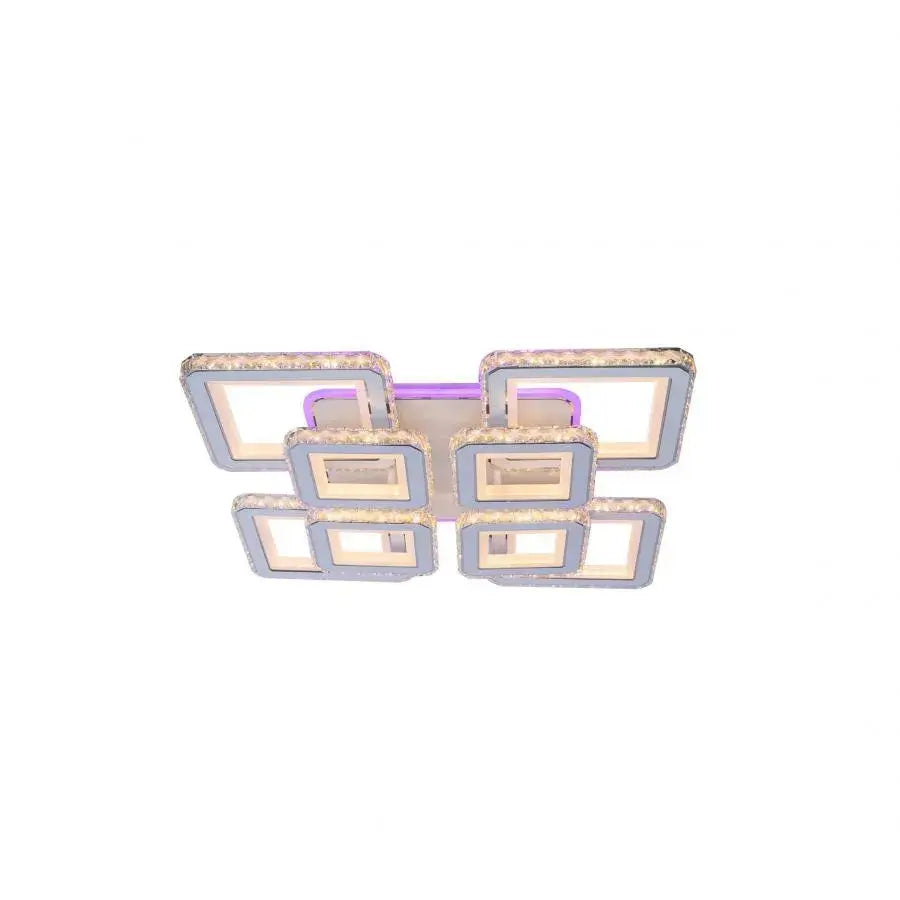 LED luster s diaľkovým ovládaním Leila, 362W, White, Daisy, RGB