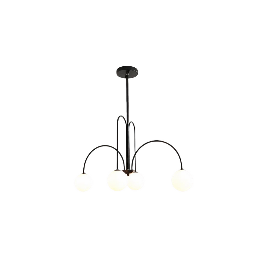 Luster Torino, 5*e27, čierny, kov