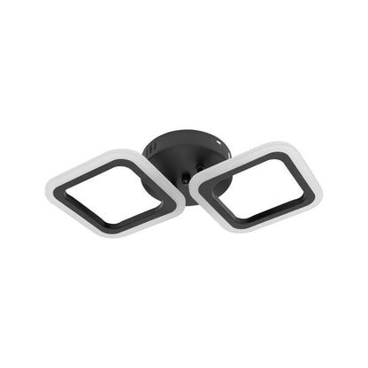 LED LED Pulsaris, 24W, akrylové, čierne, 4000K, IP.20