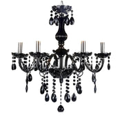 Crystal Cristal Cantal 5XE14, priemer 48 cm, čierna, nastaviteľná výška