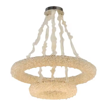 Candelabru Cristal, HOHENZOLLERN Imperio, 80W, Diametru 71cm, Lumina Rece/Calda/Neutra, Auriu, Inaltime Reglabila