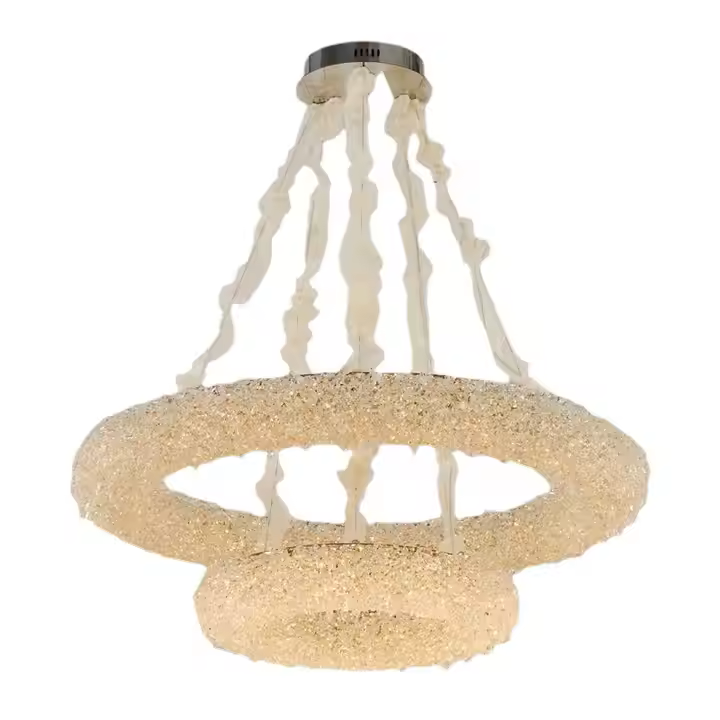 Candelabru Cristal, HOHENZOLLERN Imperio, 80W, Diametru 71cm, Lumina Rece/Calda/Neutra, Auriu, Inaltime Reglabila